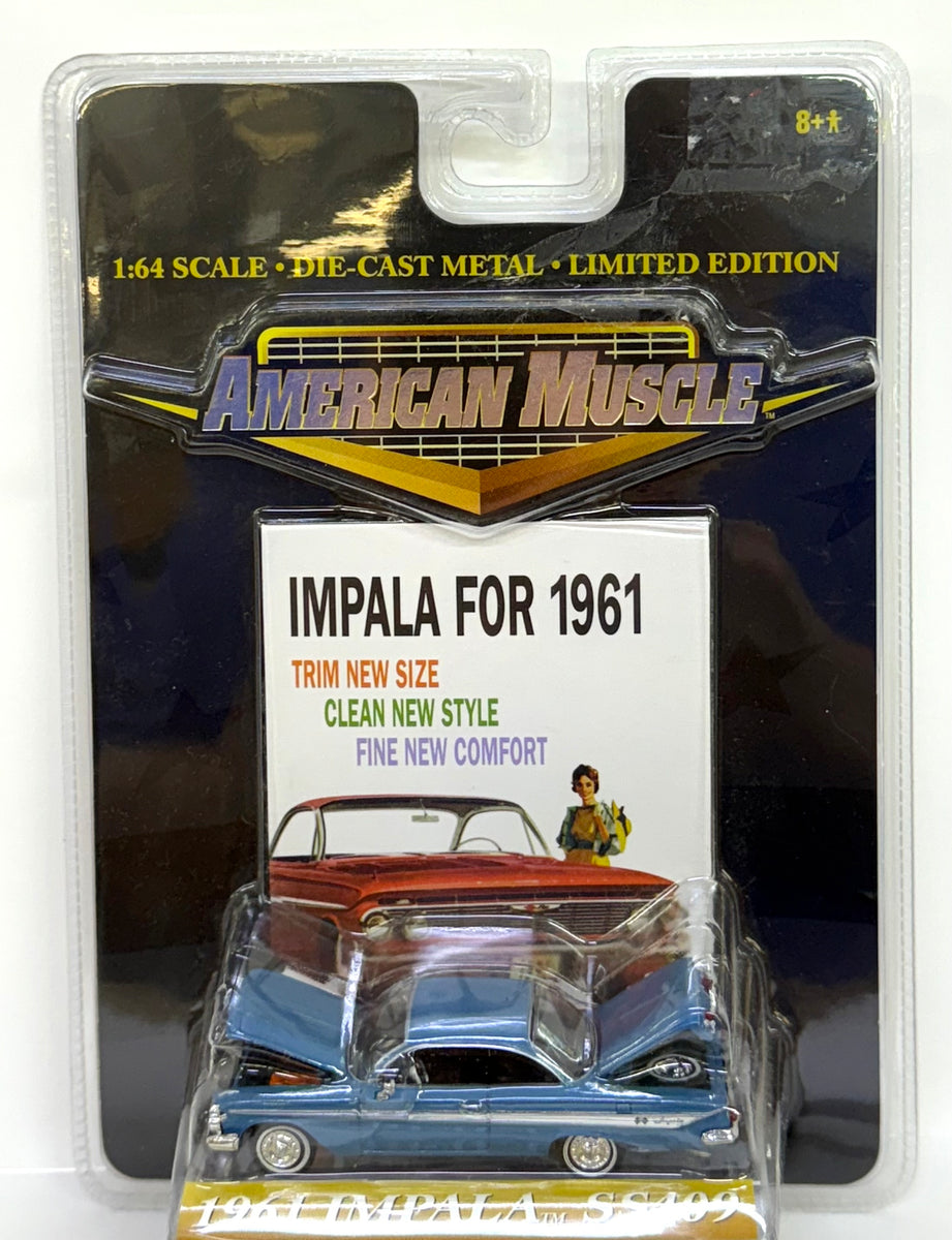 1961 Impala SS409 1/64 (Blue) American Muscle by Ertl Collectibles