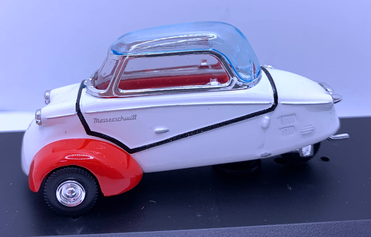 1960 MESSERSCHMITT KR200 KABINENROLLER White/Orange 1/43 – J