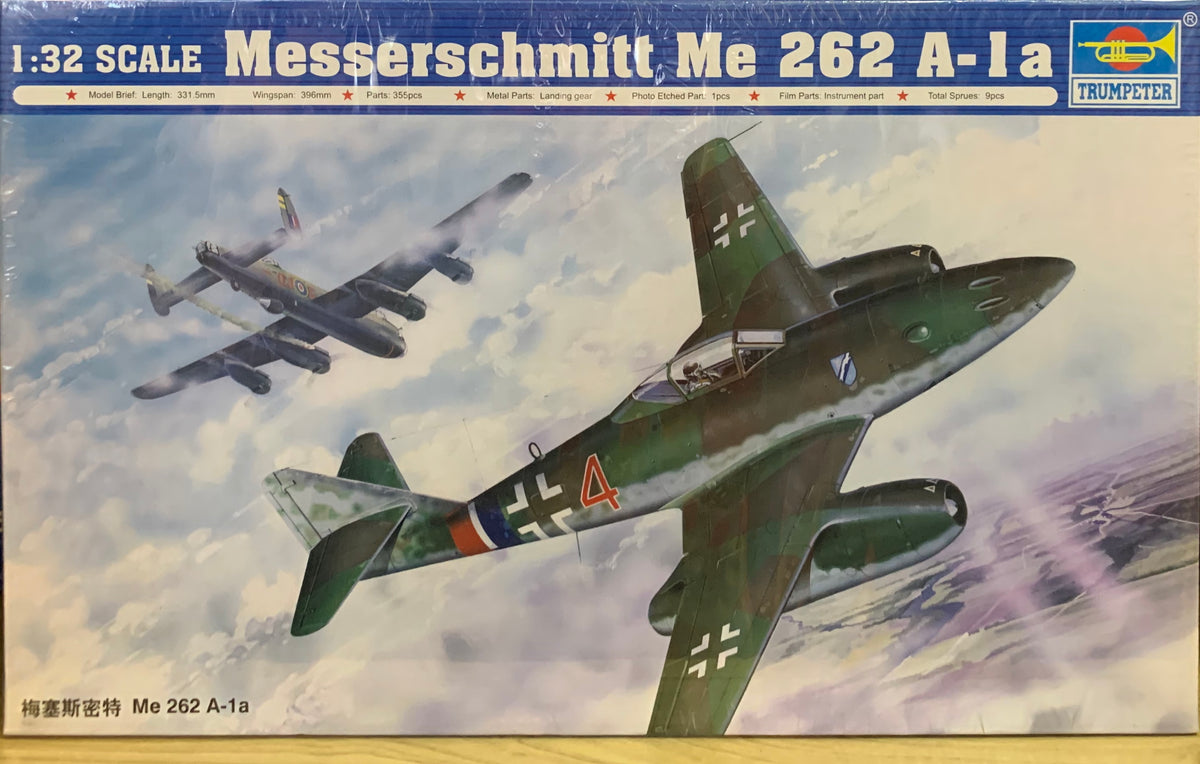 Messerschmitt Me 262 Trumpeter A-1a With Heavy Armament Aircraft Model Messerschmitt Me 262 Model Kit