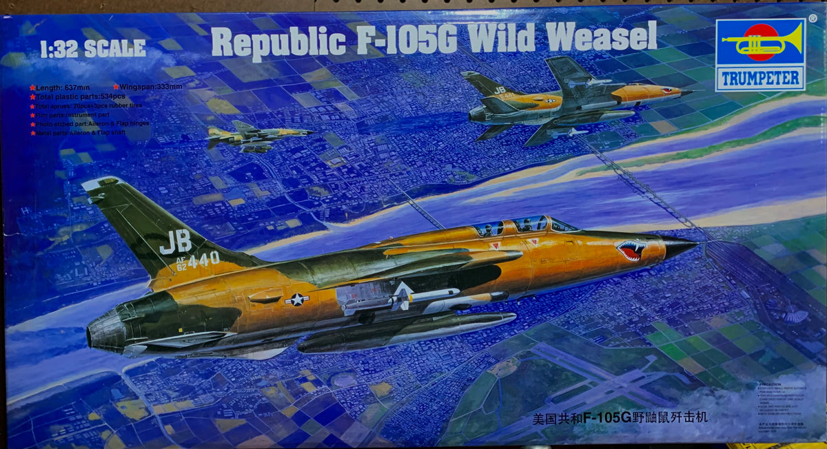 1/32 Republic F-105G Wild Weaselう Republic F-105G Wild Weasel 1/32 2010 Issue – J-BarHobbies