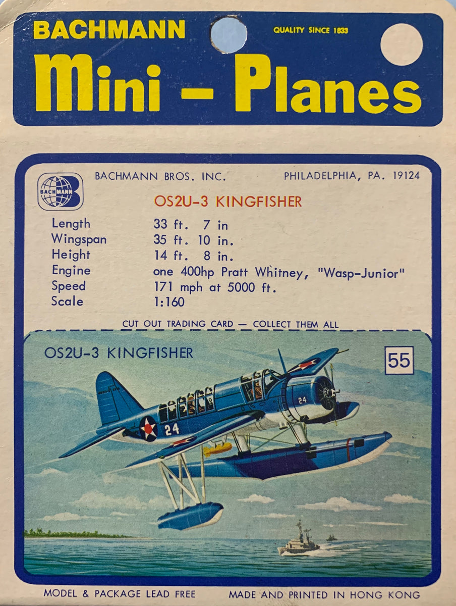 Bachmann Mini Planes #55 Os2U-3 Kingfisher 1/160 scale – J