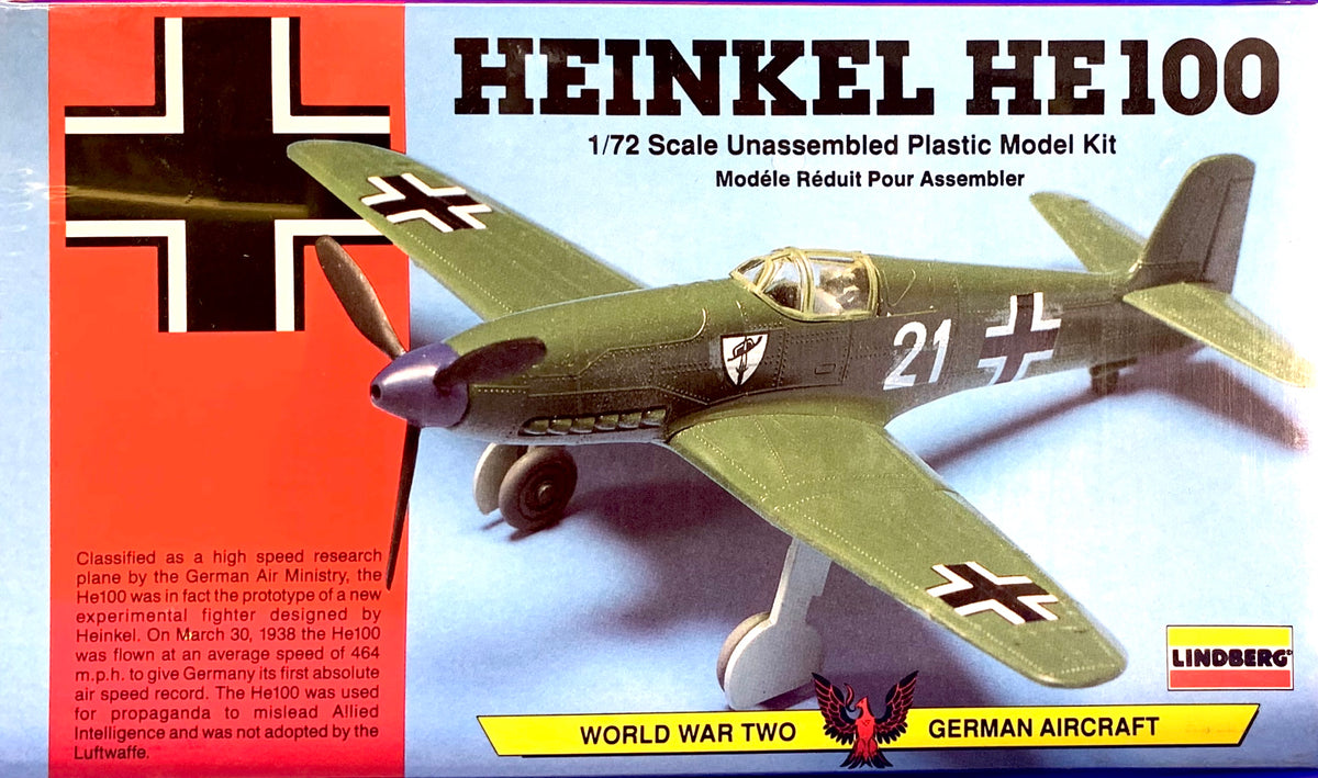 Heinkel HE100 1/72 Scale 1990 Issue – J-BarHobbies