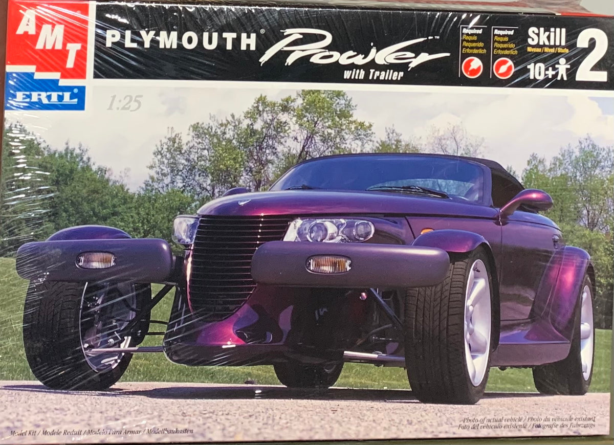 1997 Plymouth Prowler with Trailer Deluxe Kit with Paint and Glue