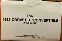 Load image into Gallery viewer, 1953 Corvette Convertible in Polo White 1/25