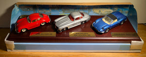 Classic Sports Cars Series I 1958 Porsche, 1955 Mercedes-Benz & 1973 Ferrari 1/43