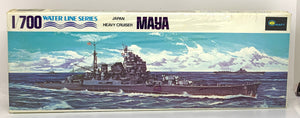 Japan Heavy Cruiser Maya 1/700  1972 ISSUE