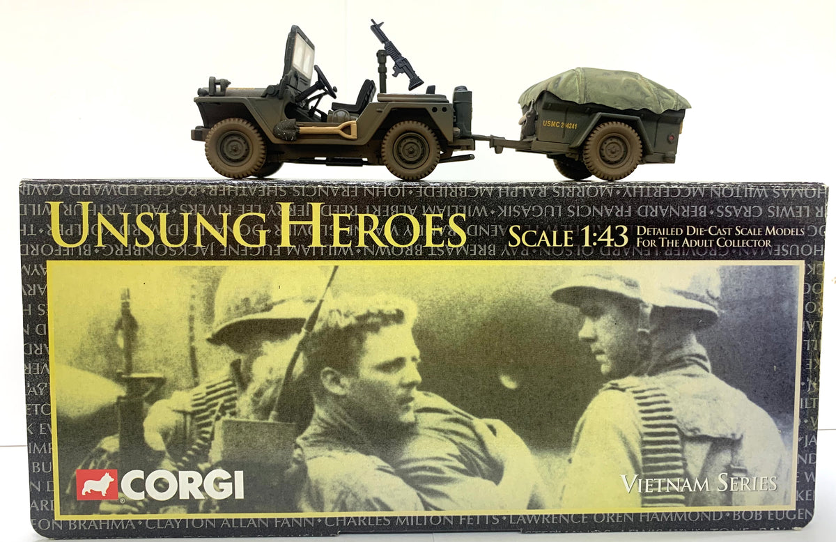 M151 A1 MUTT Utility Truck with Trailer USMC 1/43 – J-BarHobbies