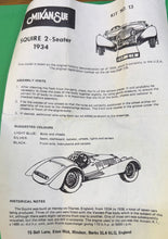 Load image into Gallery viewer, 1934 Squire 1-1/2 Litre Sports. 1/43 White Metal Kit,
