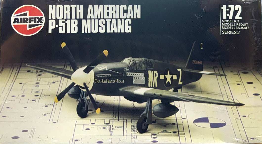 North American P-51B Mustang, 1/72 1983 ISSUE – J-BarHobbies