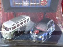 Load image into Gallery viewer, 1966 VW Bus &amp; 2001 PT Cruiser - Johnny Lightning Coca-Cola Billboards