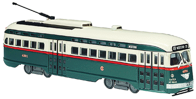 President's Committee Car (PCC) Streetcar - Nonpowered Diecast, Assembled -- Chicago Surface Lines