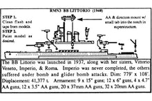 Load image into Gallery viewer, BB Littorio - 1/2400 Italy, Vittorio Veneto Class battleship, class of 4, 3 were completed.