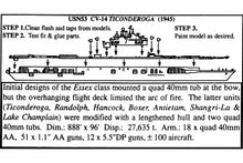 Load image into Gallery viewer, CV-14 Ticonderoga - 1/2400 - Stretch version of the Essex Class. US Aircraft Carrier