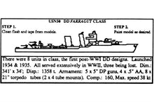 Load image into Gallery viewer, DD Farragut - 1/2400 Destroyers - 3/pack