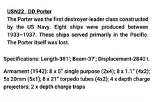 Load image into Gallery viewer, DD Porter Class - 1/2400 Destroyers - 3/pack
