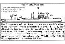Load image into Gallery viewer, DD Somers Class - 1/2400 Destroyers - 3/pack