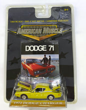 Load image into Gallery viewer, 1971 Dodge Charger 1/64 (Yellow) American Muscle by Ertl Collectibles
