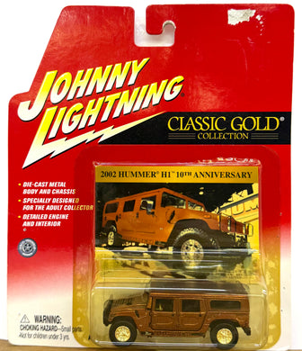 2002 Hummer H1 Johnny Lightning Classic Gold 404-15