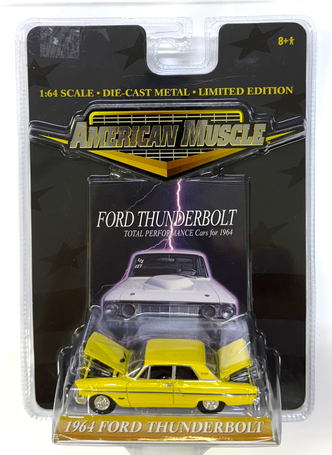 1964 Ford Thunderbolt 1/64 (Yellow) American Muscle by Ertl Collectibles