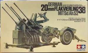 German 20mm Flakvierling 38 Mit Sd.Ah.52 1/35 1977 ISSUE