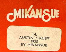 Load image into Gallery viewer, 1935 Austin 7 Ruby. 1/43 White Metal Kit, Made in England