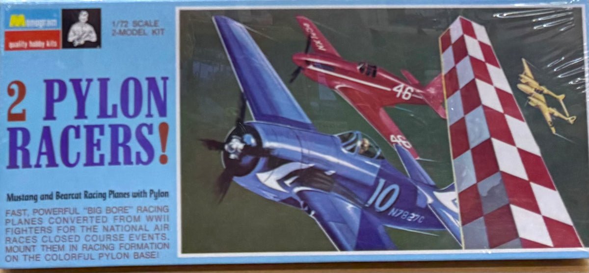 2 Pylon Racers! Mustang and Bearcat Racing Planes with Pylon 1/72 1968 ...