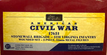 Load image into Gallery viewer, Stonewall Brigade-5th Virginia Infantry - Wounded Set - 3-piece, 54mm Metal Figures