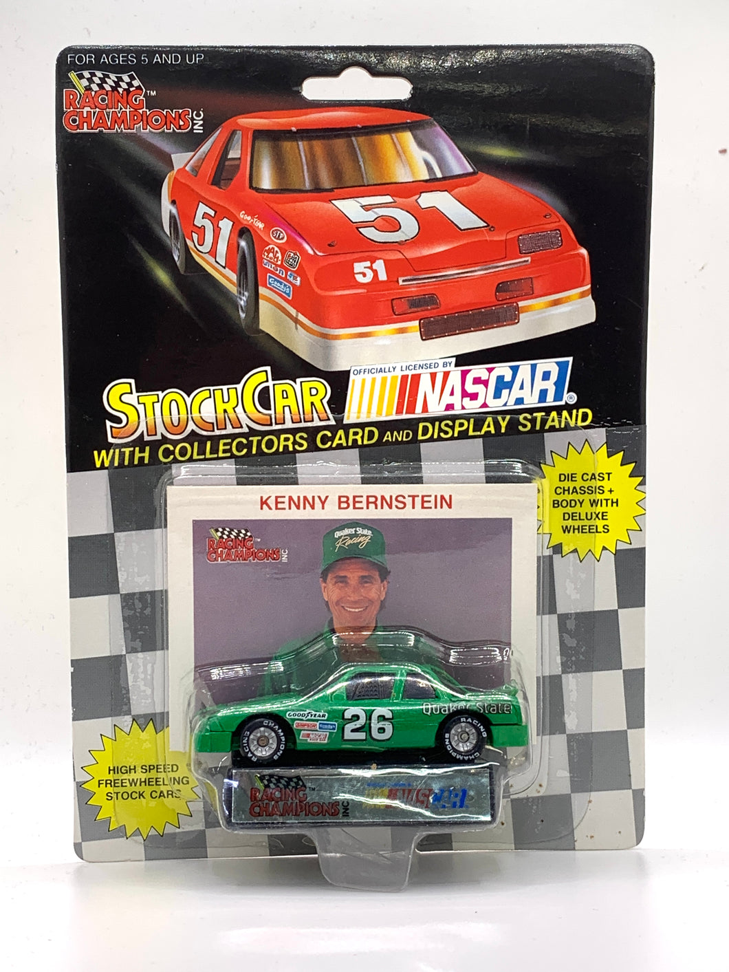 Kenny Bernstein #26 NASCAR Buick Regal 1/64 Quaker State Racing Champions