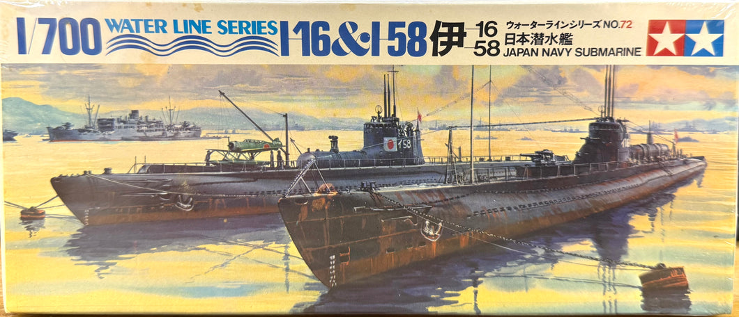 1-16 & 1-58 Japanese Submarine 1/700 1973 ISSUE