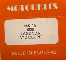 Load image into Gallery viewer, 1938 Lagonda V12 Coupe 1/43 White Metal Kit, Made in England