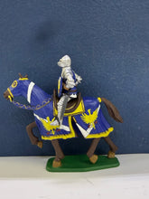 Load image into Gallery viewer, Knight With Lance &amp; Shield - On Horse - Blue