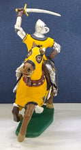 Load image into Gallery viewer, Knight With Sword - On Horse - Yellow