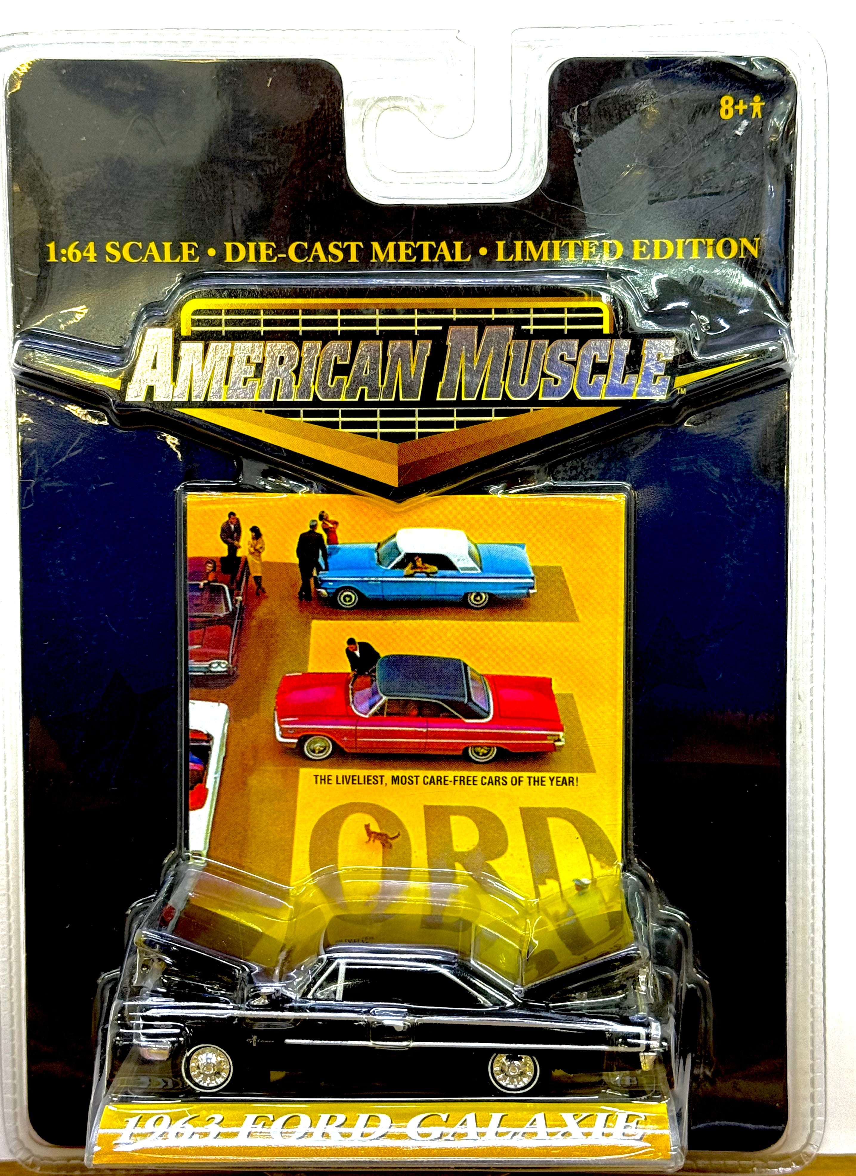 1963 Ford Galaxie 1/64 (black) American Muscle by Ertl