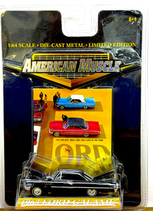1963 Ford Galaxie 1/64 (black) American Muscle by Ertl Collectibles