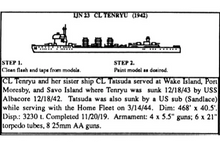 Load image into Gallery viewer, CL Tenryu 1/2400 Japanese Cruisers, 2.25&quot; Long (2-Pack)