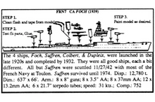 Load image into Gallery viewer, CA Foch 1/2400 French Cruiser, 3&quot; Long