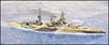 BB Barham - WWII 1/2400 United Kingdom Battleship, 3" Long