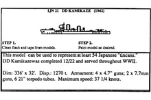 Load image into Gallery viewer, DD Kamikaze Class 1/2400 Japanese Destroyer, 1.75&quot; Long (3-Pack)