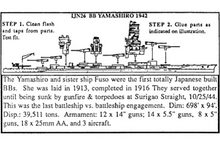 Load image into Gallery viewer, BB Yamashiro 1/2400 Japanese Battleship, 3.5&quot; Long