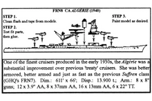 Load image into Gallery viewer, CA Algerie 1/2400 French Cruiser, 3&quot; Long