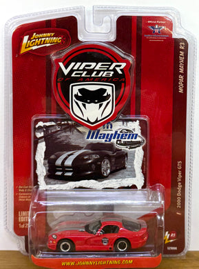 2000 Dodge Viper GTS, 1/64 Red 