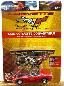 1998 Corvette Convertible by Racing Champions 50th Corvette Anniversary Collection 1/64
