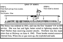 Load image into Gallery viewer, CV Soryu 1/2400 Aircraft Carrier, 3.75&quot; Long