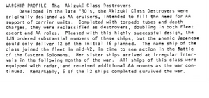 DD Akitsuki Class 1/2400 Japanese Destroyer, 2" Long (3-Pack)