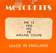 Load image into Gallery viewer, 1935 MG PB Airline Coupe 1/43 White Metal Kit, Made in England