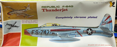 Republic F-84G Thunderjet, 1/48 1969 ISSUE Completely Chrome Plated