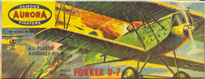 Fokker D-7, 1/48 1958 ISSUE