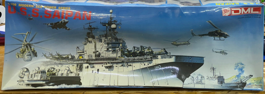 USS Saipan LHA-2 Amphibious Assault Ship, 1/700 1989 ISSUE