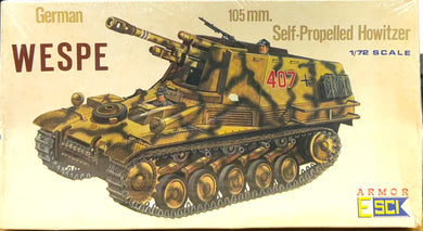 German 105mm Self-Propelled Howitzer Wespe 1/72 1974 ISSUE