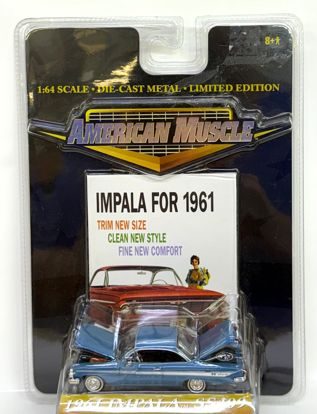 1961 Impala SS409 1/64 (Blue) American Muscle by Ertl Collectibles